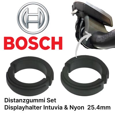 Bosch Ebike Distanzgummi-Set Displayhalter 25,4 mm für Intuvia und Nyon