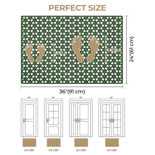 GRANNY SAYS Front Door Mat Indoor Entrance, Entryway Rugs Non Slip Washable, Wat - Afbeelding 2 van 9