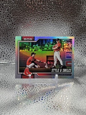 Roman Anthony 2026 Topps Series 1 ''Style & Smiles''- Red Sox SP Rainbow Foil