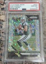 SAM DARNOLD 2018 PANINI PRIZM ROOKIE FOOTBALL DISCO JETS RC PSA 10 Q3668