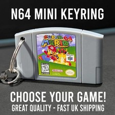 Nintendo N64 Keyring - Choose Game - Replica Cartridge Retro Gamer Xmas Gift