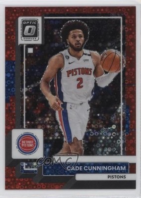 2022-23 Panini Donruss Optic Fast Break Red Prizm 1/75 Cade Cunningham #92 10od