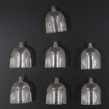 Lot of 7 Marx Tom Corbett Space Cadet Action Figure Helmet Plastic Dome