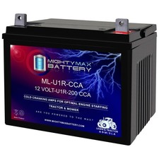 Mighty Max ML-U1R-CCA 12V 200 CCA Battery Replaces Husqvarna YTH 1342 XP All
