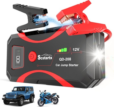 #ad Portable Power Battery Pack 3000A Peak 12V Jump Box for Motorcycle Up Black $59.99