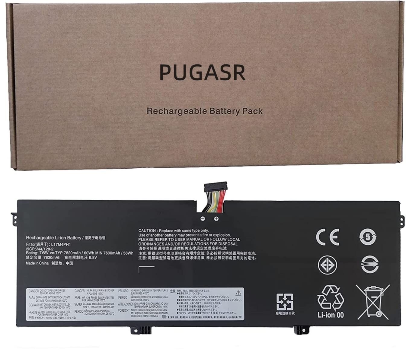 Kit Batteria L17M4PH1 per Lenovo Yoga 7 Pro-13IKB - 7.68V 60Wh