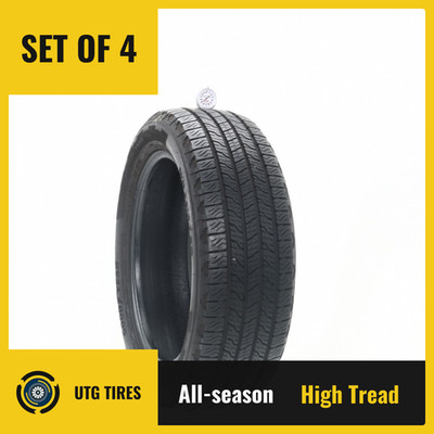 Set of (4) Used 225/55R19 Goodyear Wrangler Territory HT 103H - 9-10/32