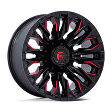 20x9 Fuel Off-road D823 Flame Gloss Black Milled W Candy Red Wheel 8x180 1mm