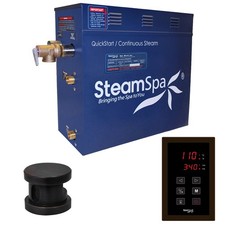 SteamSpa OAT750 Oasis 7.5 KW QuickStart Steam Bath Generator - Bronze