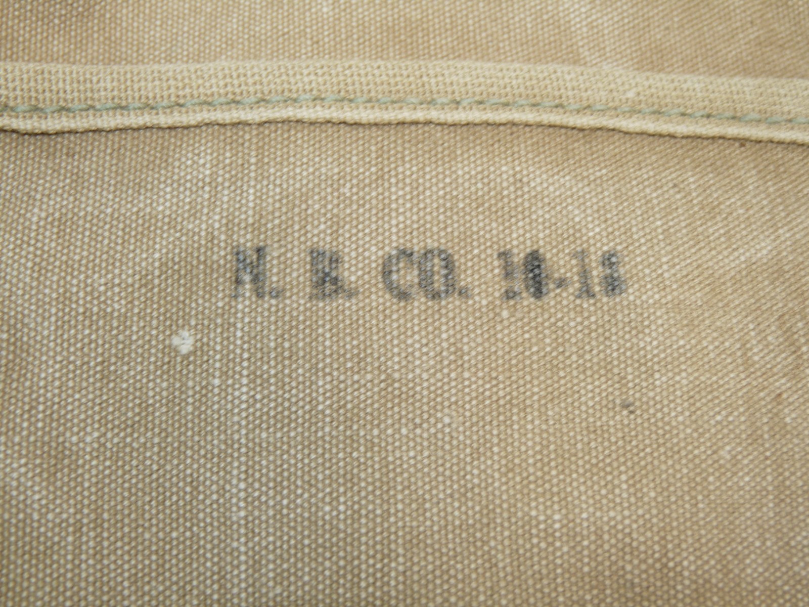 Antique WWI US Army Canvas Ammo Pouch N. B. Co. 1918 Field Gear