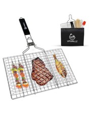 UPGRILLZ Fischgrillkörbe für Outdoor-Gemüse, silber