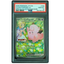 Lillie's Clefairy ex #184/159 Journey Together SIR Holo PSA 10 Pokemon Card*TEW