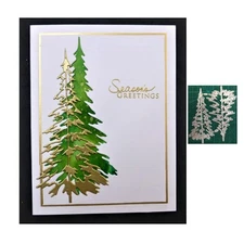 Trdxxx Woodland Dies for Card Making Merry Christmas Die Cuts Metal Cutting D...