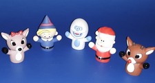 RUDOLPH the Red-Nosed Reindeer - Finger Puppet set of 5