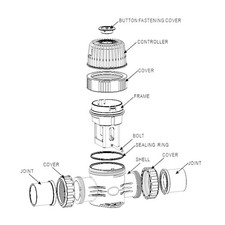 Clorador de sal ECO6 autolimpiante con indicación de fallo para piscina