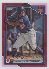 2024 Bowman Prospects Fuchsia Border 40/299 Daiverson Gutierrez #BP-59 6fs