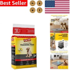 Puppy Pads Black Charcoal 23x23 6-Layer Leak-Resistant Odor Control 14 Count