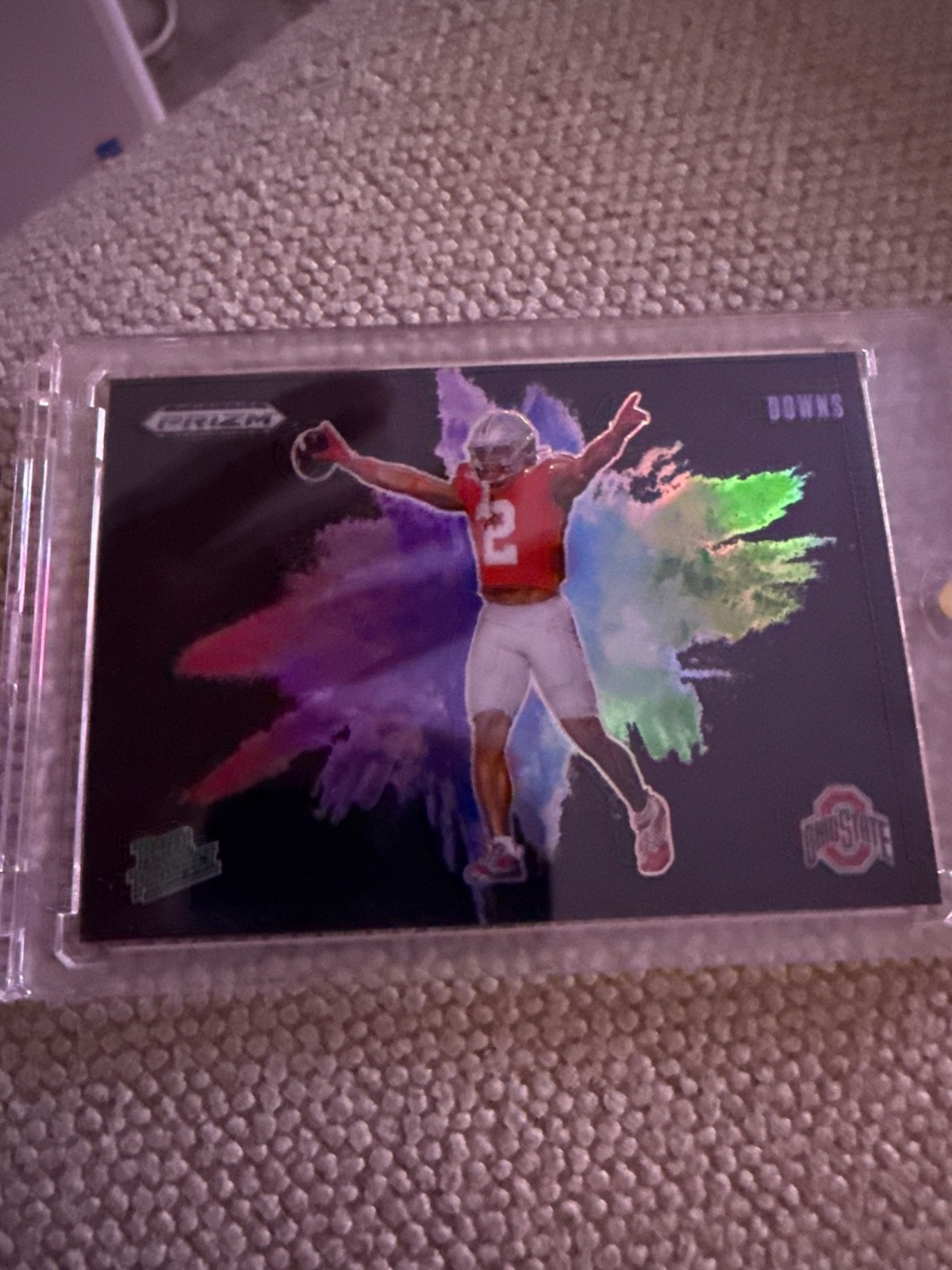 Caleb Downs 2025 Panini Prizm Draft Picks - Black Color Blast #2 Rated Prospect