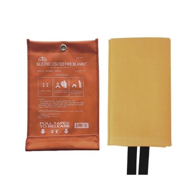 x2 Emergency Silicone Fire Blanket 40''X40'' inch 2 Pack Home Pan Kitchen Prepared