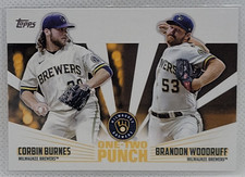 Corbin Burnes & Brandon Woodruff 2023 Topps  Baseball One Two Punch  #12P2 NrMt
