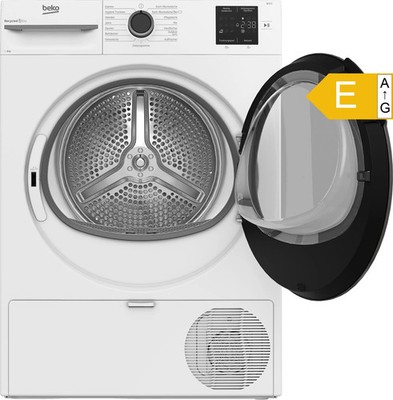 Beko Wärmepumpentrockner 8kg Weiß AquaWave Allergiker 15 Programme