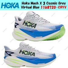 Hoka Mach X 3 Cosmic Grey Virtual Blue 1168720-CRYV Men's Size