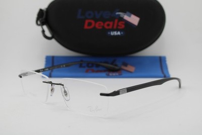 NEW RAY-BAN RB 8724 1128 BLACK GUNMETAL LITEFORCE AUTHENTIC EYEGLASSES 56-17