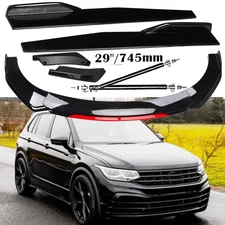 For Volkswagen Tiguan Front Bumper Lip Spoiler Splitter Body Kit Side Skirt Rear