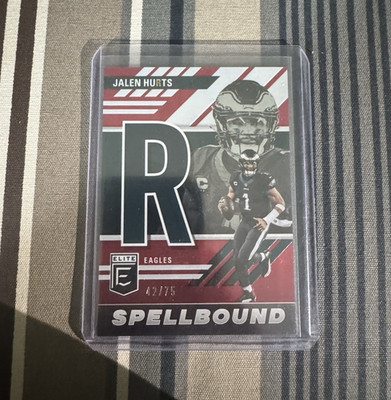 Panini 2023 Donruss Elite Spellbound Jalen Hurts Red /75 #SB-JH3 Eagles