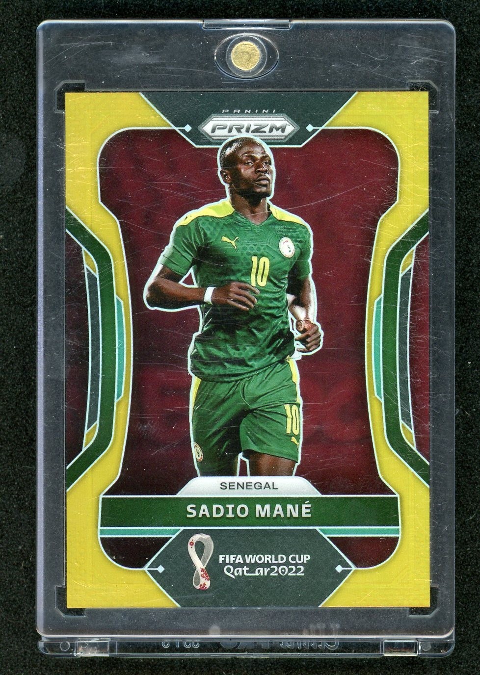 2022 Panini Prizm World Cup Qatar Sadio Mane #252 Gold /10