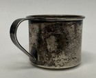 Vintage Sterling Silver Baby Cup Stamped Sterling 01 52.9 Grams — photo 4