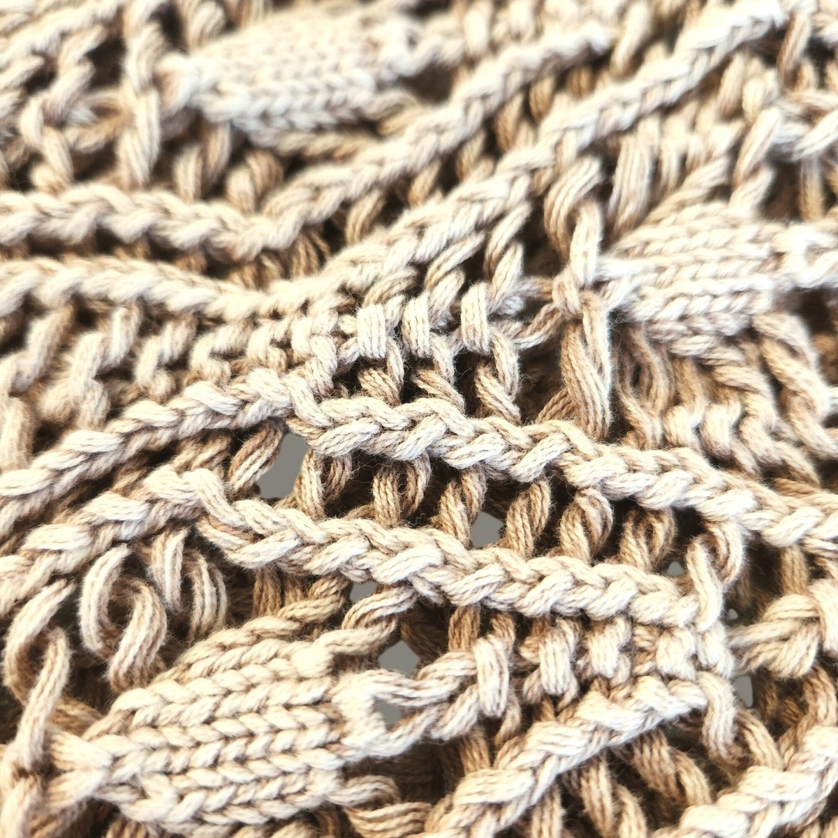RKE handcrafted sweater Open Weave Intricate Knit S crochet nostalgia boho View 4