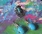 Turquoise Earrings And Turquoise Ring Size 5 6 7 — photo 8