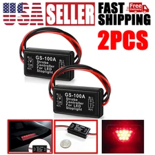 Universal third Brake light Pulsing Strobe Stop Light Flashing Module Controller