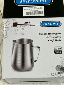 DINGPAI Complete DIY Candle Making Kit / 304 Stainless Steel Pouring Pot
