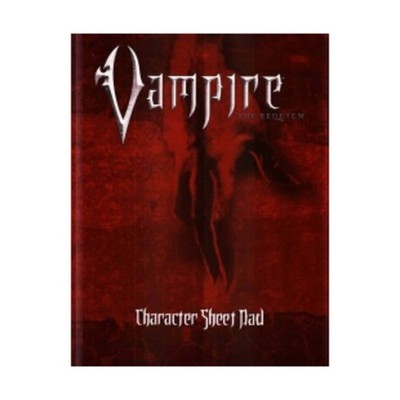 White Wolf Vampire The Requiem Character Sheet Pad Bag SW (New)