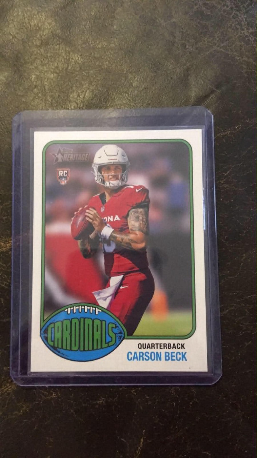 Topps Heritage 2026 Carson Beck Cardinals Football Rookie Trading Card