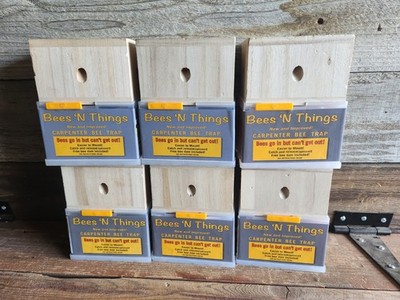 Lot of 7 x Bees N Things Outdoor Carpenter Bee Hanging Trap with 15 ft. Coverage