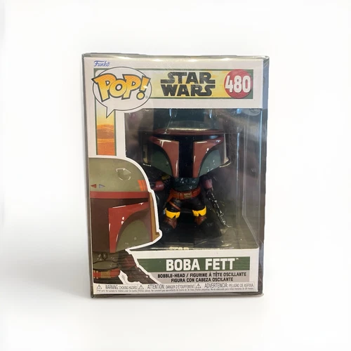 Funko POP! W/ Protector Star Wars Boba Fett - Boba Fett Vinyl Figure #480