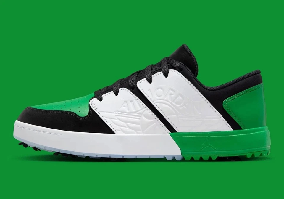 Jordan NU Retro 1 G Men's Size 8 Black/Lucky Green-White FZ4153-002 Fast Ship - Image 3 of 4