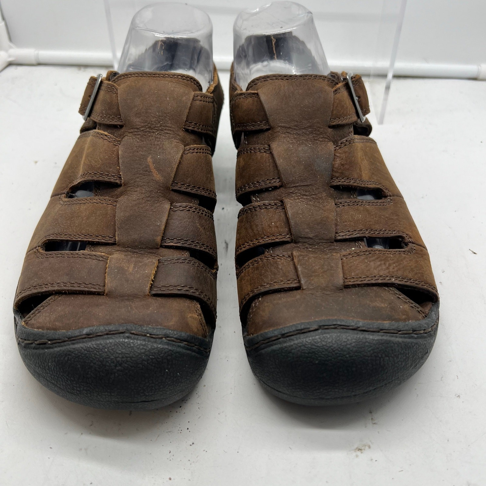 Sandali Keen Uomo 9 Bidwell 1461 Pescatore Pelle Marrone Escursione