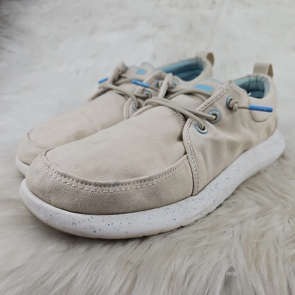 Zapatos cómodos informales REEF beige marrón para hombre talla US 14 EUR 47 Foto 3 de 4