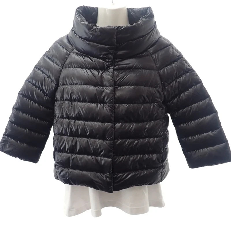 HERNO Iconico Sofia Puffer Jacket Black Nylon Siz… - image 1