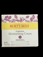 Burt's Bees Firming Moisturizing Cream Renewal Reduce Lines Wrinkles 1.8oz NEW