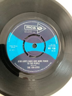 The Chi- Lites.  For Gods Sake Give me more Power to the people. 7   MCA. 1971