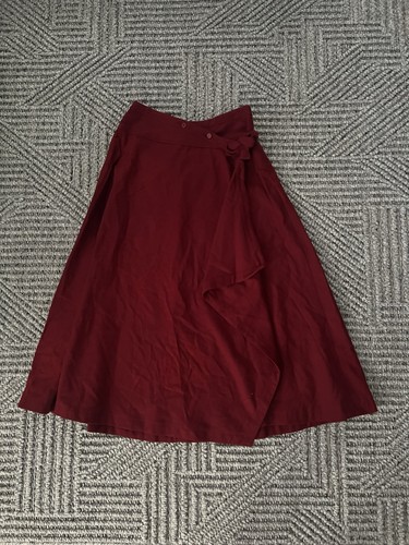 Guy Laroche, Guy Laroche Vintage Skirt Size 38 (Small) 100% Wool Made In France Maroon