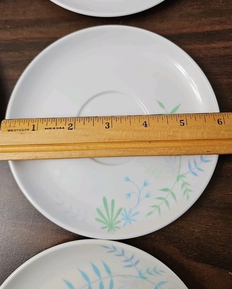 BROOKPARK BLUE BELLS MELMAC 6 (6) БЛЮДЦЕ И (5) ДЕСЕРТ ТАРЕЛКА КОМПЛЕКТ - Изображение 2 из 4