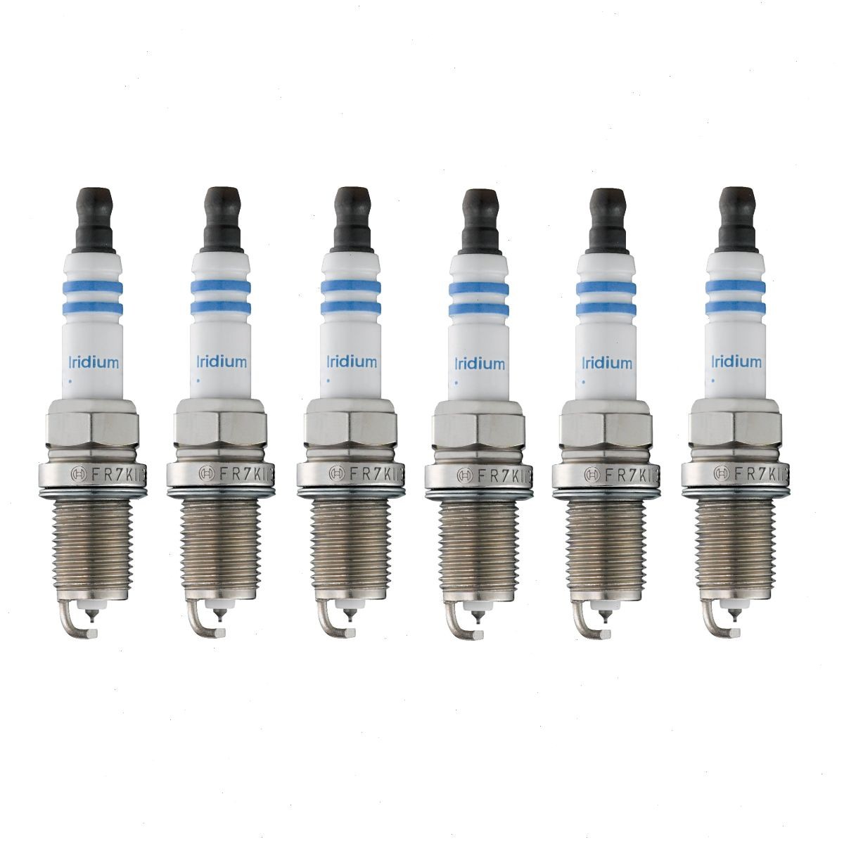 6 pc Bosch Double Iridium Spark Plugs for 2000 Nissan Xterra 3.3L V6 bk