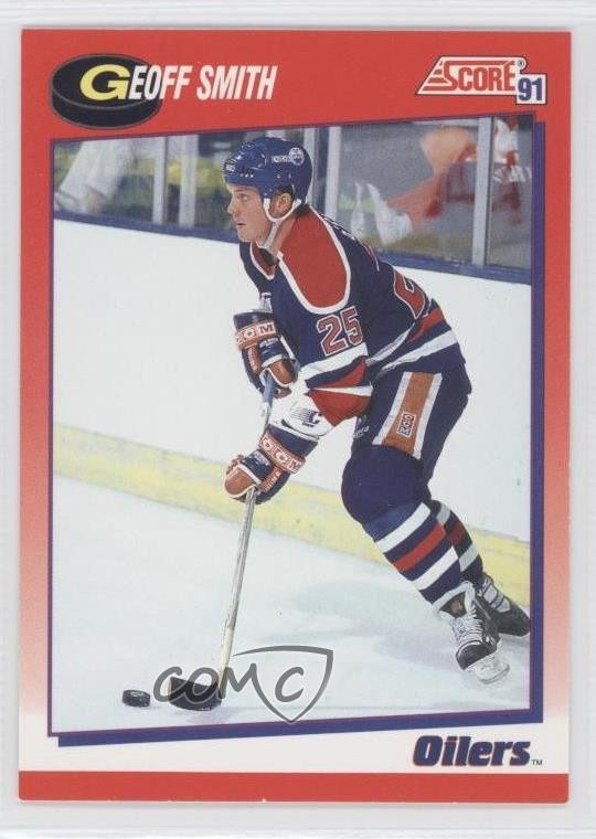 1991-92 Score Canadian Bilingual Geoff Smith #87 0s5