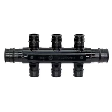 3/4 In. X 1/2 In. PEX-A Barb Inlets X PEX-A Poly Alloy 6-Port Flow-Through Oppos